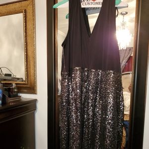 Lane Bryant black sequin dress